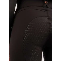 Montar Rijbroek Molly Rosegold Highwaist Full Grip Zwart