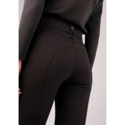 Montar Rijbroek Molly Rosegold Highwaist Full Grip Zwart