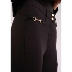 Montar Rijbroek Molly Rosegold Highwaist Full Grip Zwart