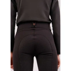 Montar Rijbroek Molly Rosegold Highwaist Full Grip Zwart