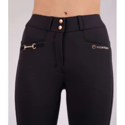 Montar Rijbroek Molly Rosegold Highwaist Full Grip Navy