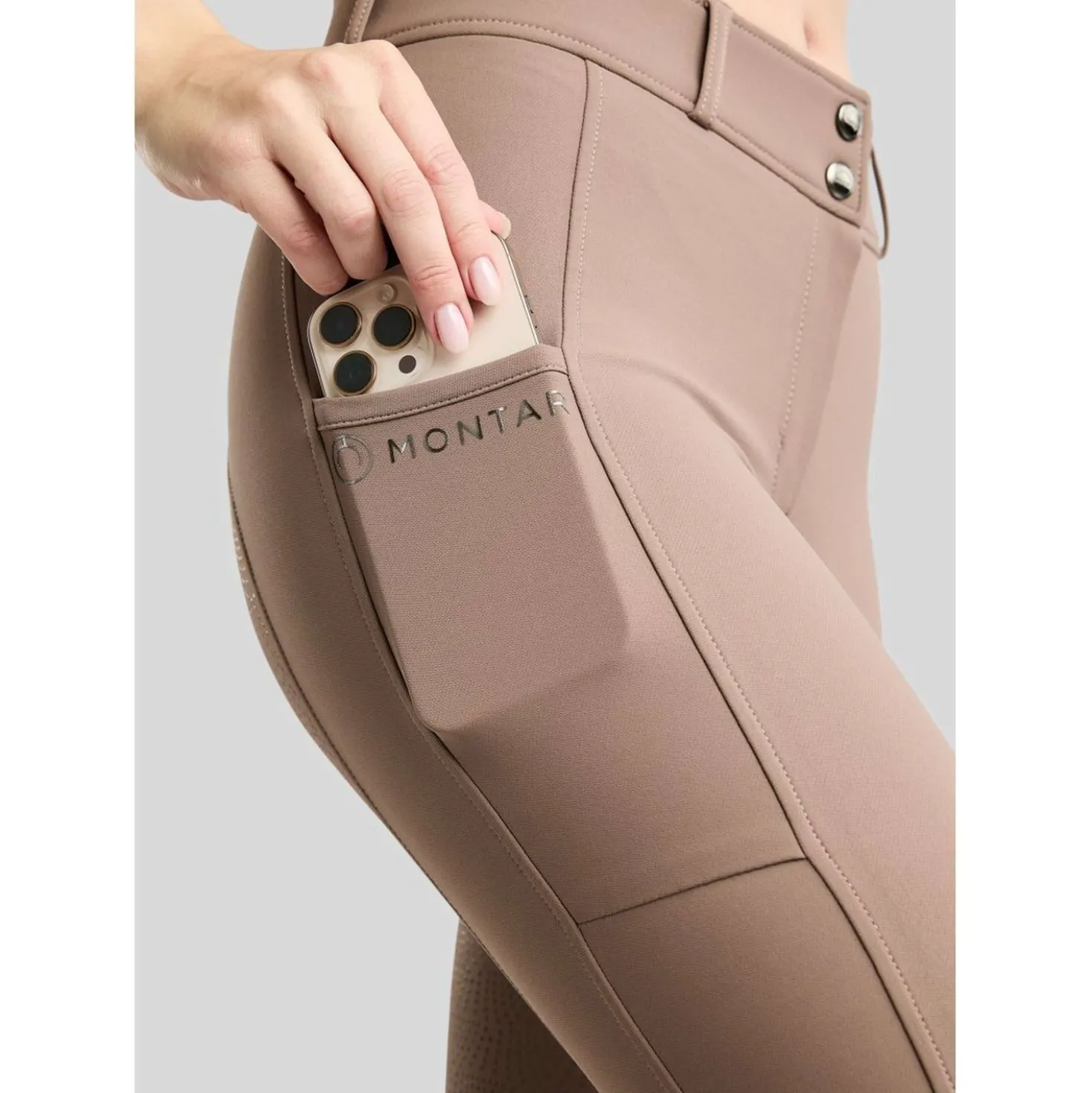 Montar Rijbroek MoMegan Full Grip Nougat Brown