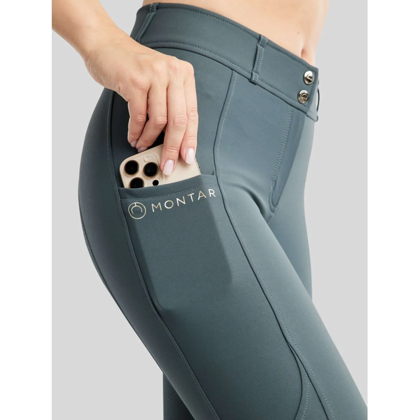 Montar Rijbroek MoPhilipa Full Grip Dark Slate
