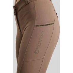 Montar Rijbroek MoVeronica Golden Quartz Full Grip Nougat Brown