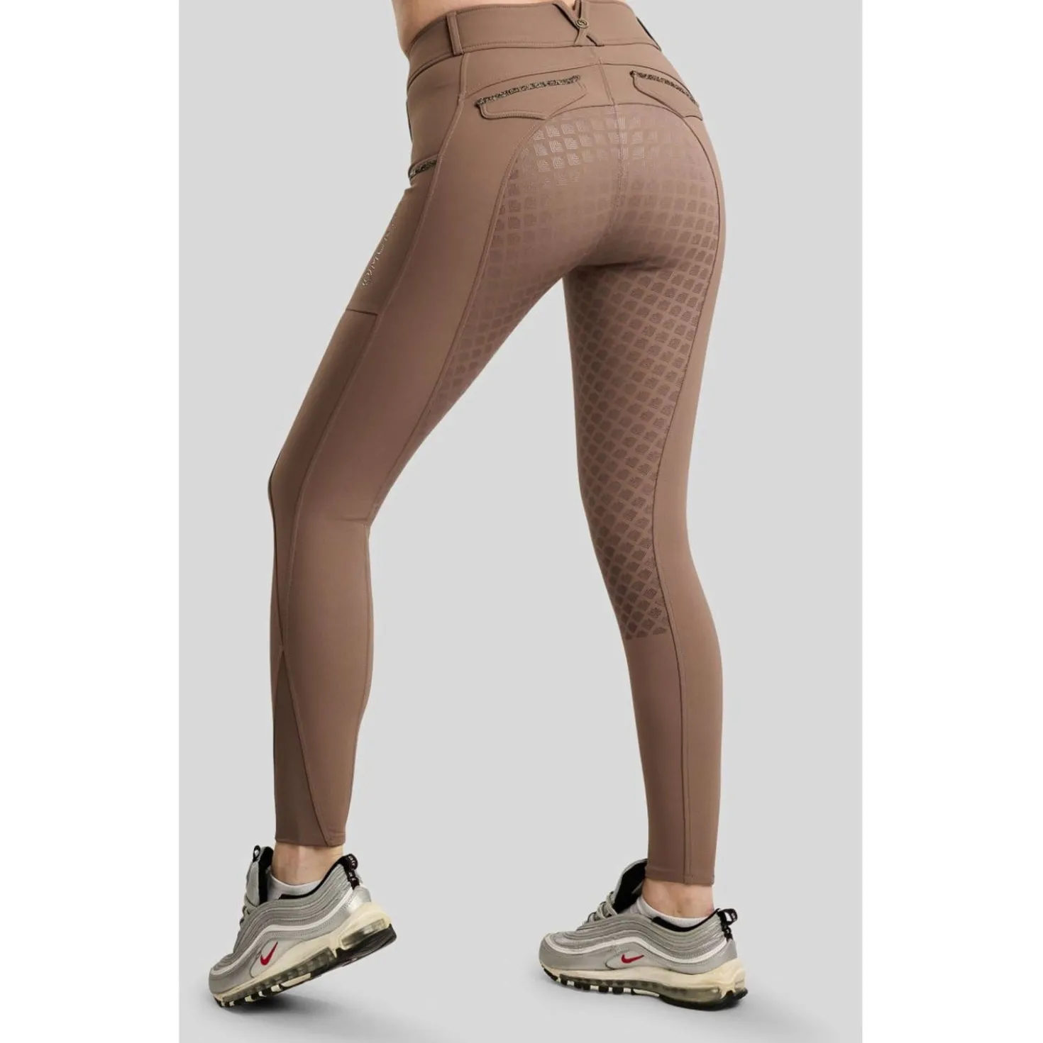 Montar Rijbroek MoVeronica Golden Quartz Full Grip Nougat Brown