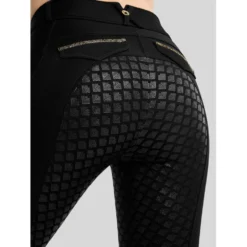 Montar Rijbroek MoVeronica Golden Quartz Full Grip Zwart