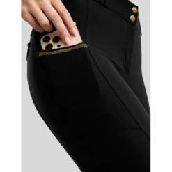 Montar Rijbroek MoVeronica Golden Quartz Full Grip Zwart