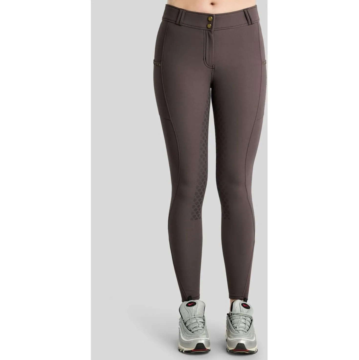 Montar Rijbroek MoVeronica Golden Quartz Full Grip Black Peony