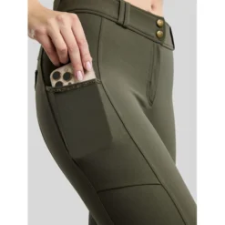 Montar Rijbroek MoVeronica Golden Quartz Full Grip Forest Green