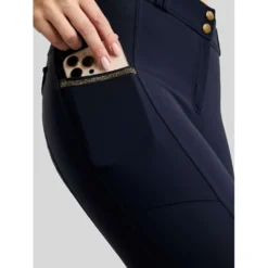 Montar Rijbroek MoVeronica Golden Quartz Full Grip Navy