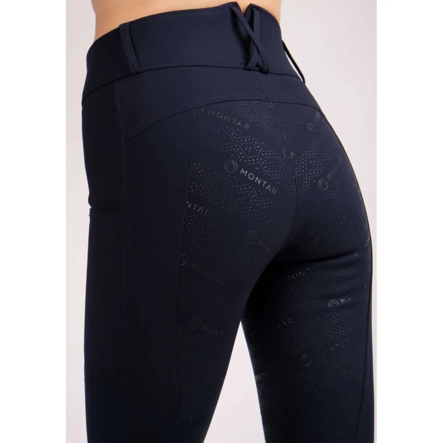 Montar Rijlegging Michelle Rosegold Logo Navy
