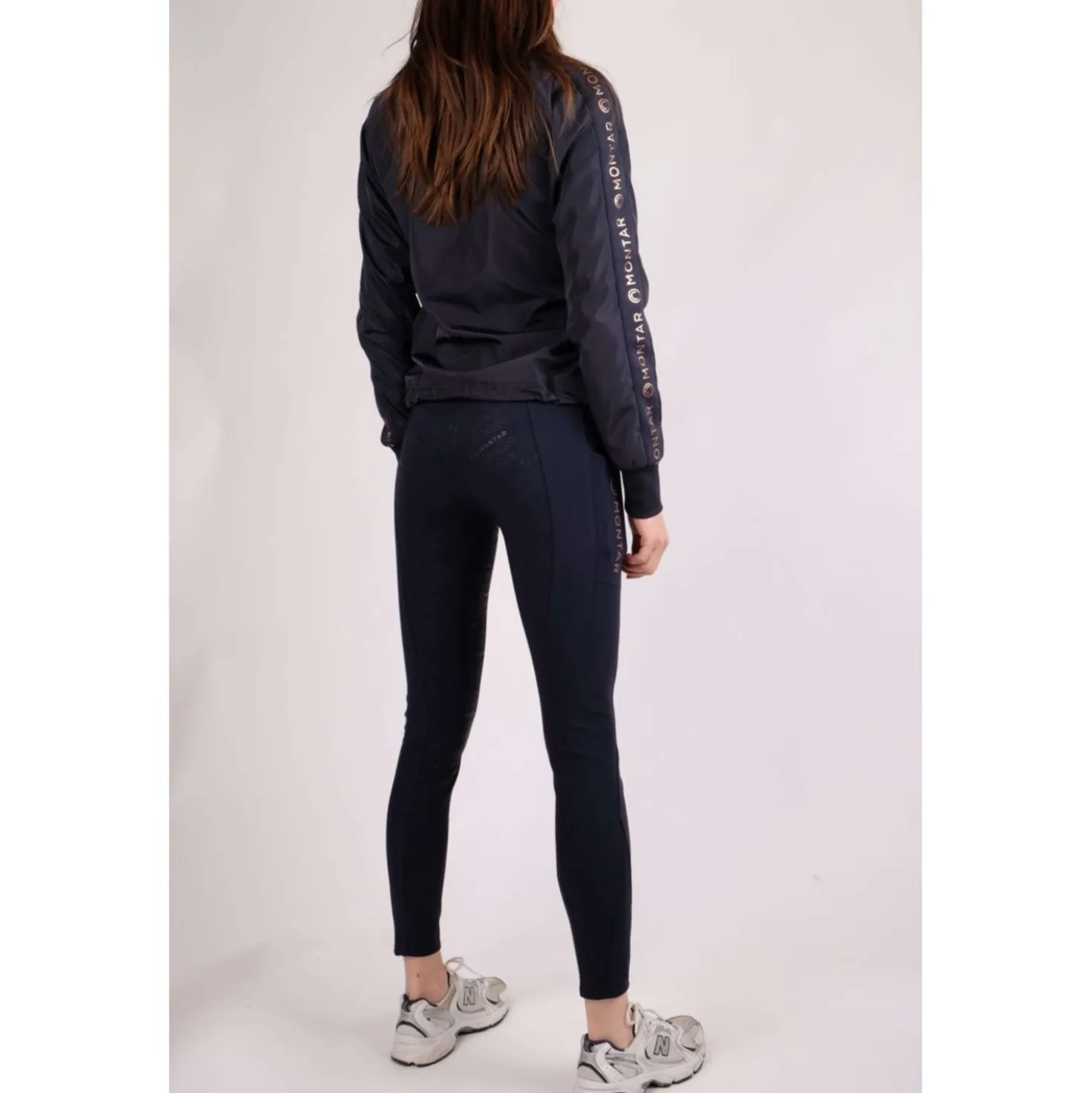 Montar Rijlegging Michelle Rosegold Logo Navy