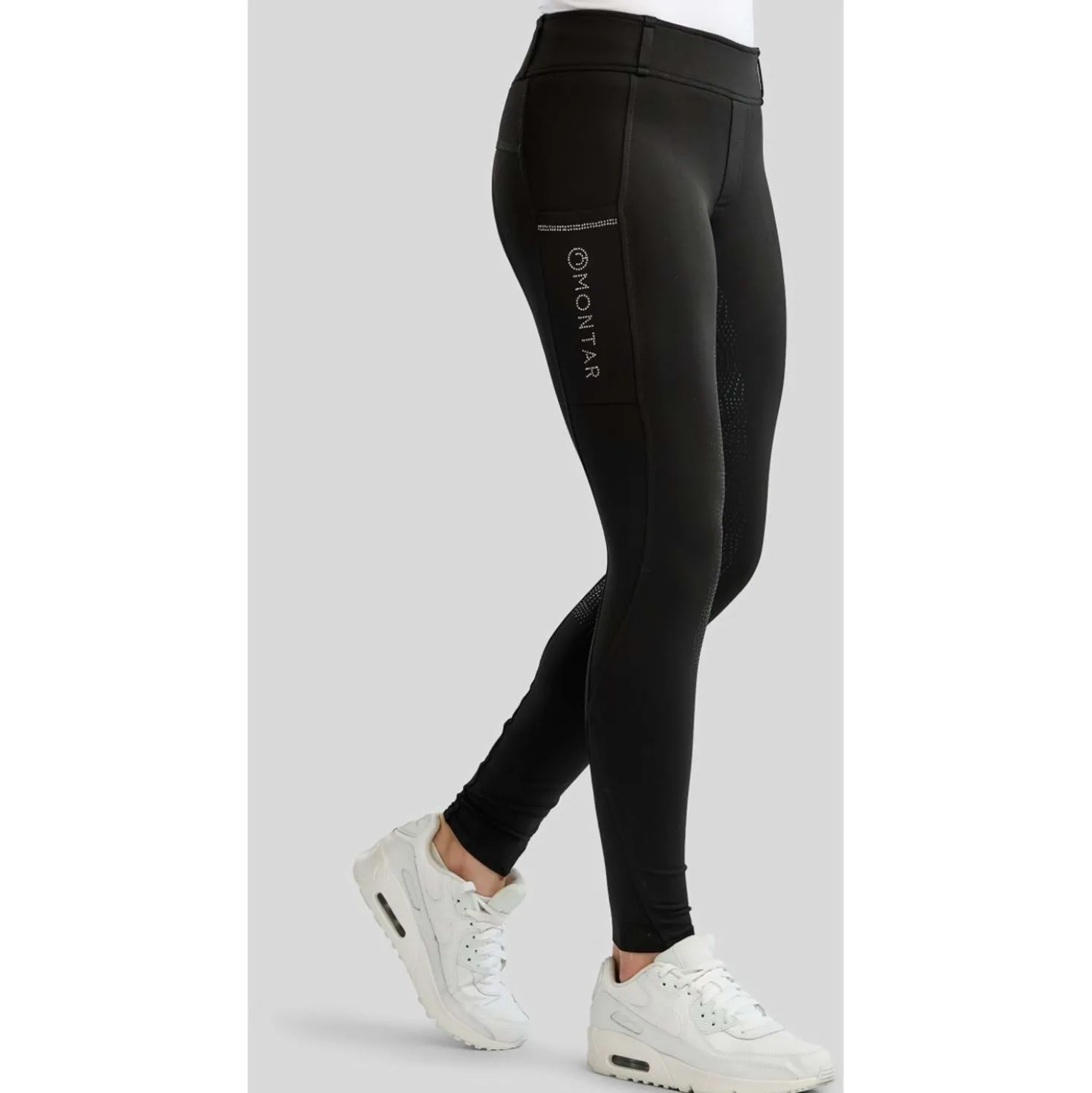 Montar Rijlegging MoEverline Hybrid Golden Quartz Crystals Kids Full Grip Zwart