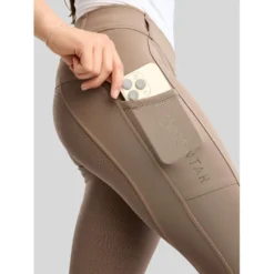 Montar Rijlegging MoWilma Hybrid Pintucks Golden Quartz Crystals Full Grip Nougat Brown