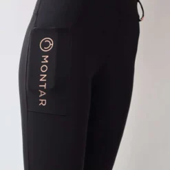 Montar Rijlegging Rosegold Logo Junior Zwart
