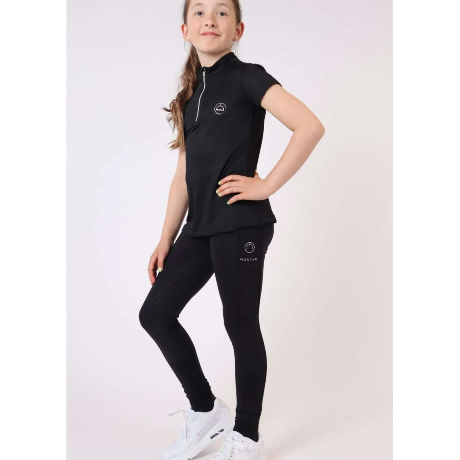 Montar Rijlegging Selena Pull On Junior Full Grip Zwart
