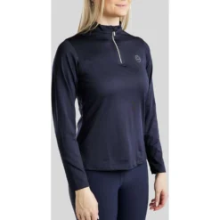 Montar Shirt Everly Crystal Logo Lange Mouwen Navy