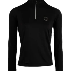 Montar Shirt Everly Crystal Logo Lange Mouwen Zwart