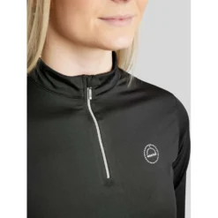 Montar Shirt Everly Crystal Logo Lange Mouwen Zwart