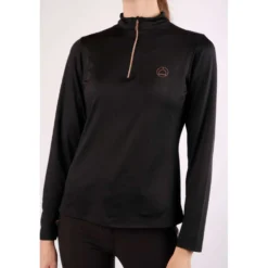 Montar Shirt Everly Rosegold Lange Mouwen Zwart