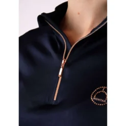 Montar Shirt Everly Rosegold Lange Mouwen Navy