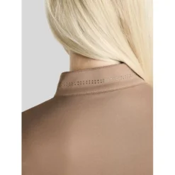 Montar Shirt MoEverline Golden Quartz Crystals Lange Mouwen Nougat Brown
