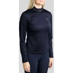 Montar Shirt MoEverline Golden Quartz Crystals Lange Mouwen Navy