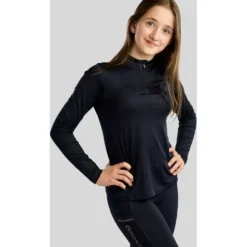 Montar Shirt MoEverline Golden Quartz Crystals Kids Lange Mouwen Navy