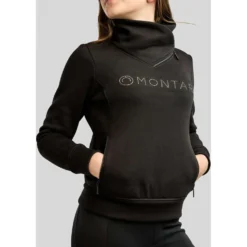 Montar Sweater MoNaja High Collar Golden Quartz Crystals Kids Zwart