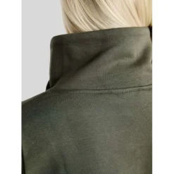Montar Sweater MoNaja High Collar Golden Quartz Crystals Forest Green