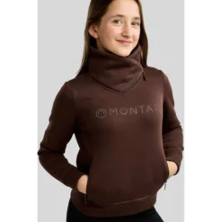 Montar Sweater MoNaja High Collar Golden Quartz Crystals Black Peony