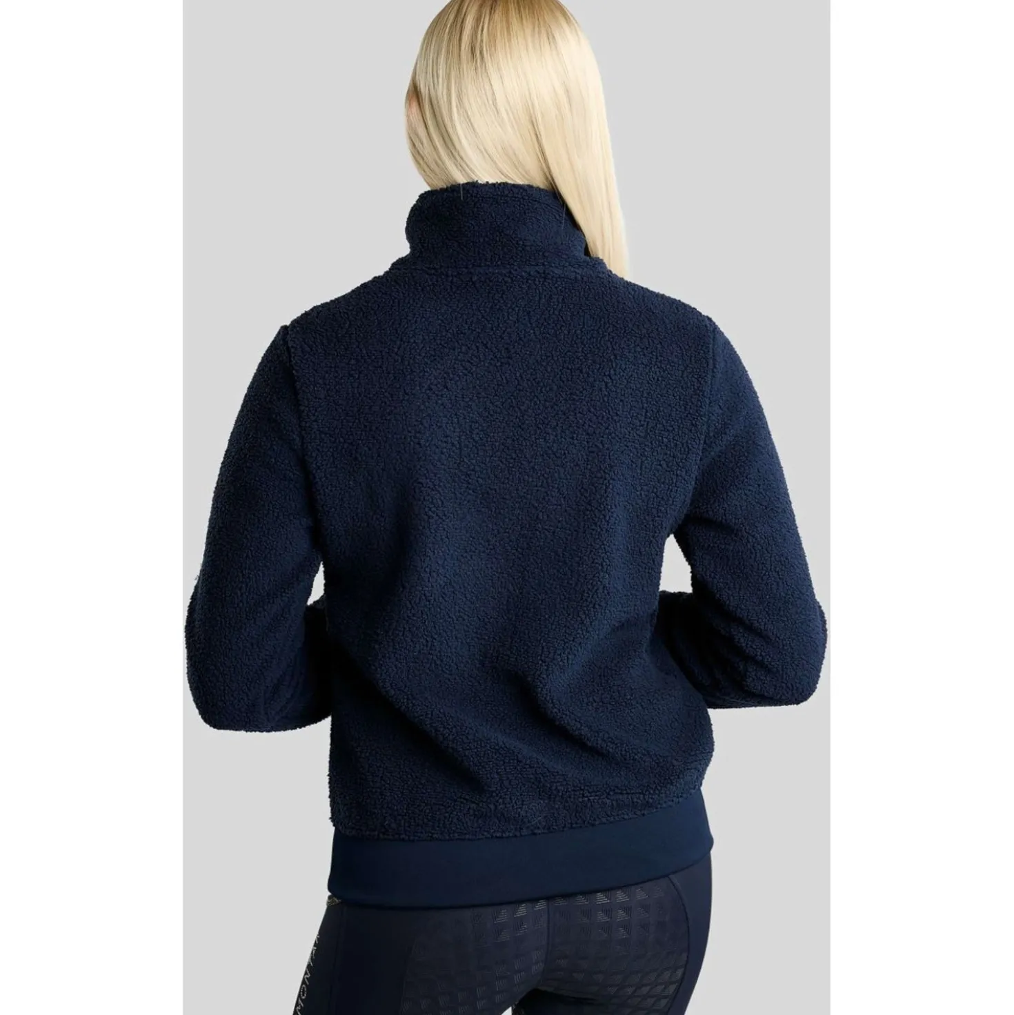 Montar Trui MoEbba Q-Zip Teddy Pile Golden Quartz Navy