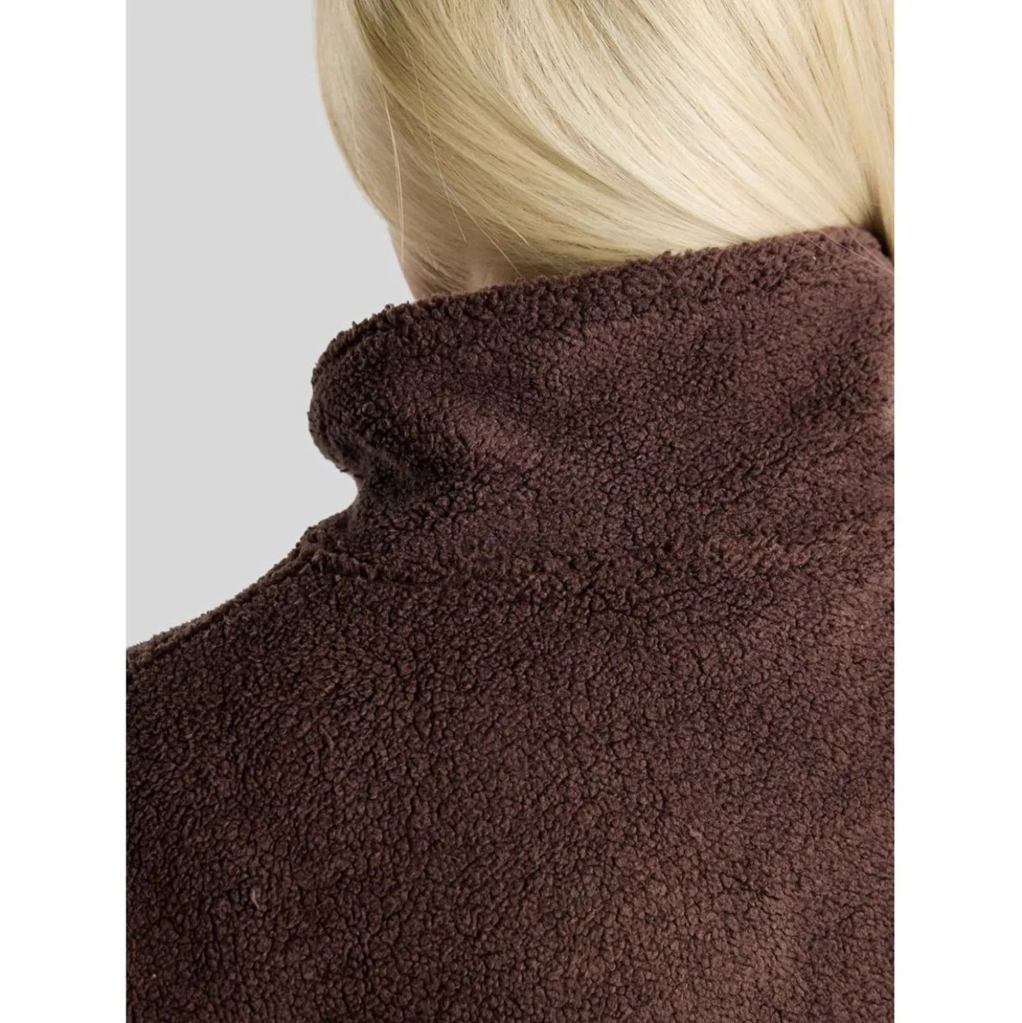 Montar Trui MoEbba Q-Zip Teddy Pile Golden Quartz Black Peony
