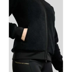 Montar Vest MoEbba Teddy Pile Golden Quartz Zwart