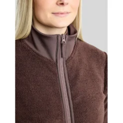 Montar Vest MoEbba Teddy Pile Golden Quartz Black Peony