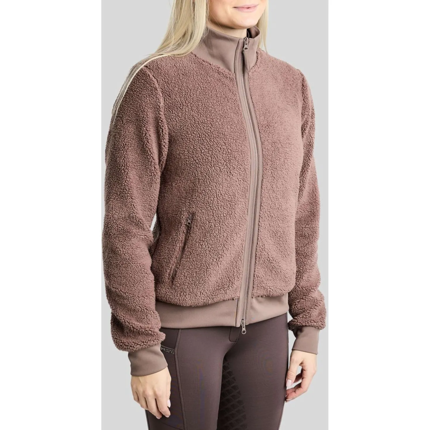 Montar Vest MoEbba Teddy Pile Golden Quartz Nougat Brown