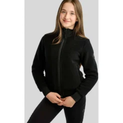 Montar Vest MoEbba Teddy Pile Golden Quartz Kids Zwart