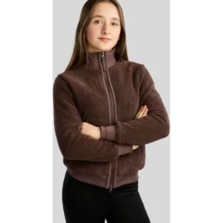 Montar Vest MoEbba Teddy Pile Golden Quartz Kids Black Peony