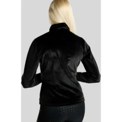 Montar Vest MoValerie Velvet Golden Quartz Crystals Zwart