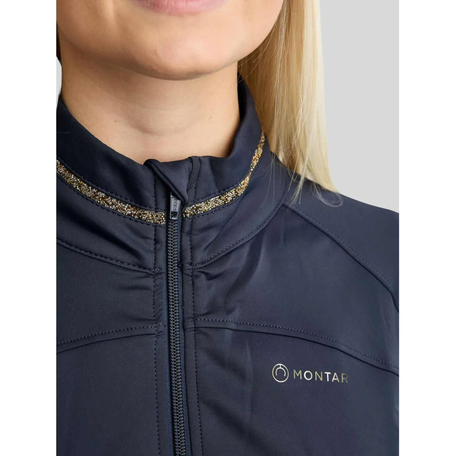 Montar Vest MoVeronica Golden Quartz Crystal Navy