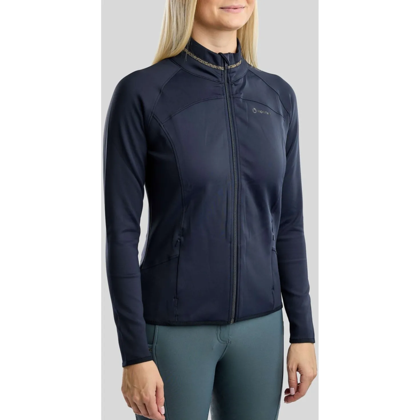 Montar Vest MoVeronica Golden Quartz Crystal Navy