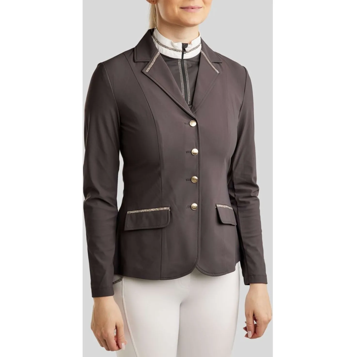 Montar Wedstrijdjasje MoLila Champagne Crystals Slate Grey