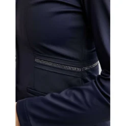 Montar Wedstrijdjasje MoPearl Pintucks Gun Metal Crystals Navy