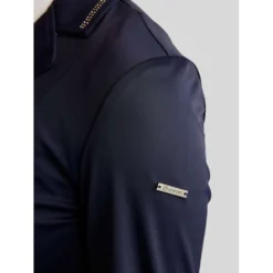 Montar Wedstrijdjasje MoPearl Pintucks Gun Metal Crystals Navy