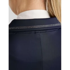 Montar Wedstrijdjasje MoPearl Pintucks Gun Metal Crystals Navy