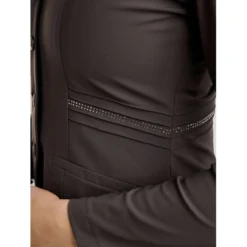 Montar Wedstrijdjasje MoPearl Pintucks Gun Metal Crystals Slate Grey