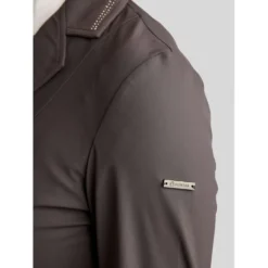Montar Wedstrijdjasje MoPearl Pintucks Gun Metal Crystals Slate Grey