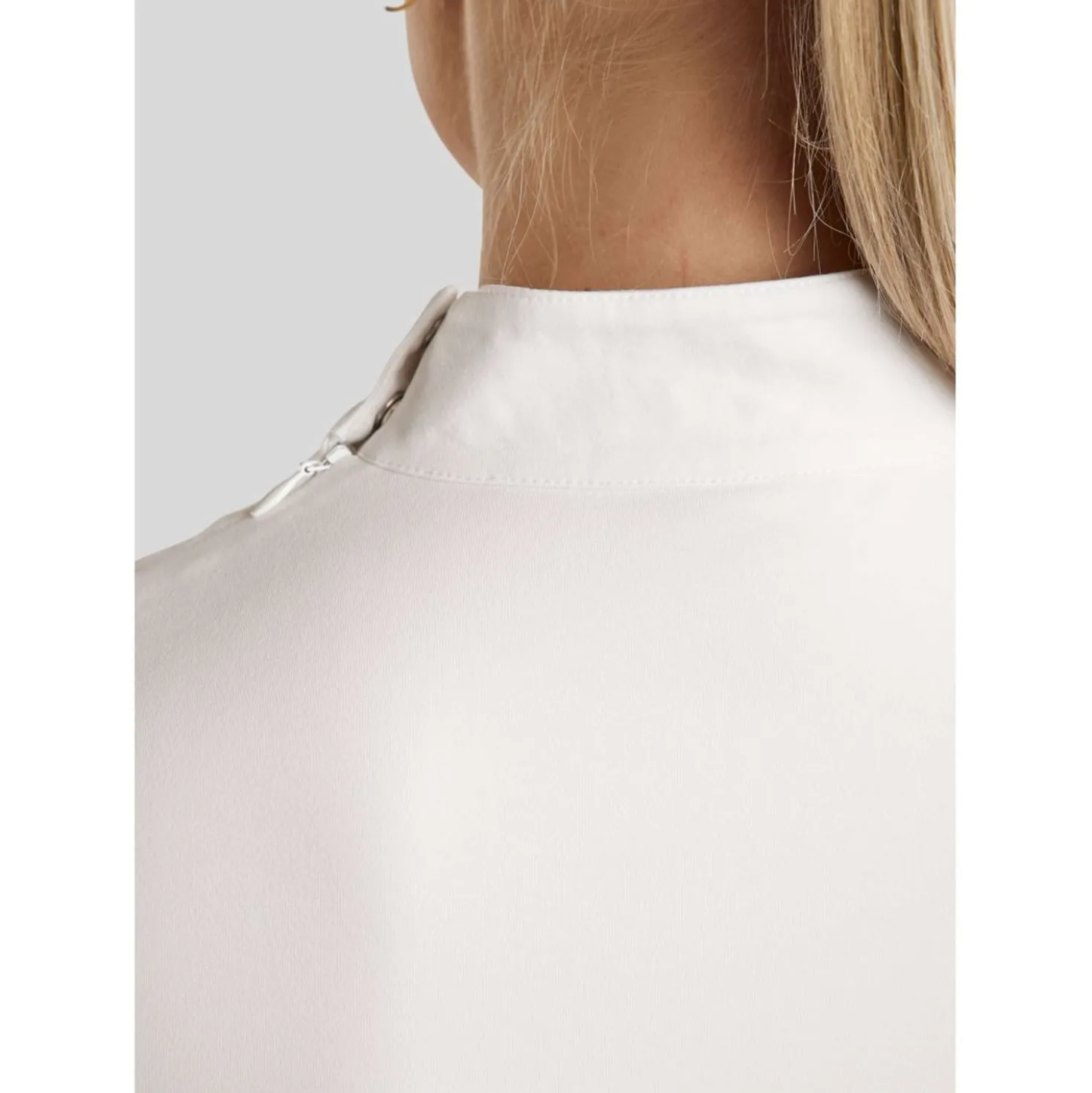 Montar Wedstrijdshirt MoEmilia Lange Mouwen Wit