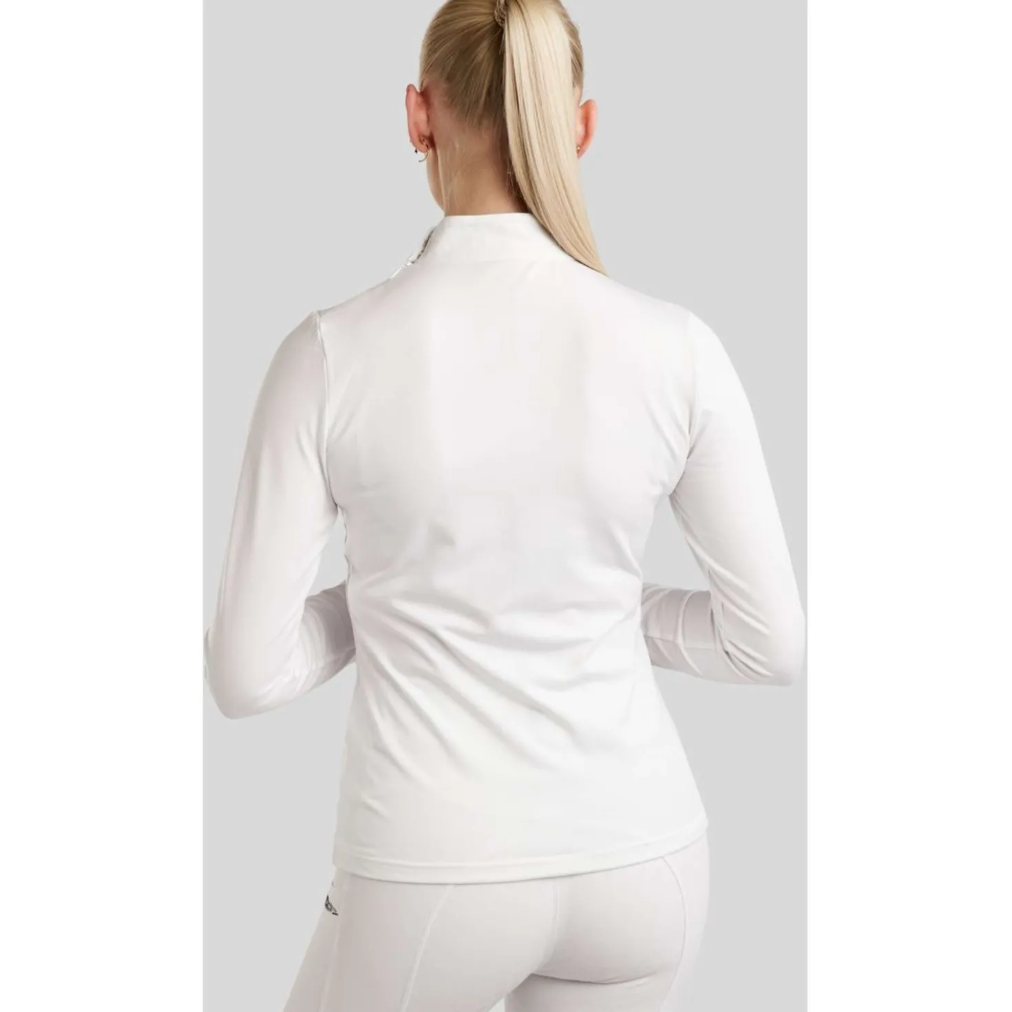Montar Wedstrijdshirt MoEmilia Lange Mouwen Wit