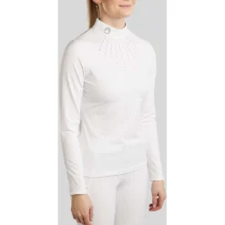 Montar Wedstrijdshirt MoEmilia Lange Mouwen Wit